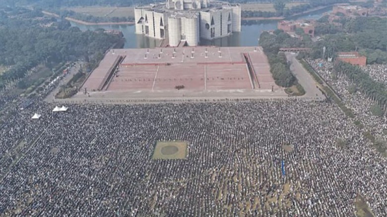 খালেদা জিয়ার জানাজায় জনসমুদ্র