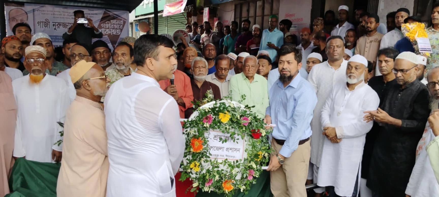 পিরোজপুর জেলা বিএনপির সাবেক সভাপতি বীর মুক্তিযোদ্ধা গাজী নুরুজ্জামান বাবুলের দাফন সম্পন্ন