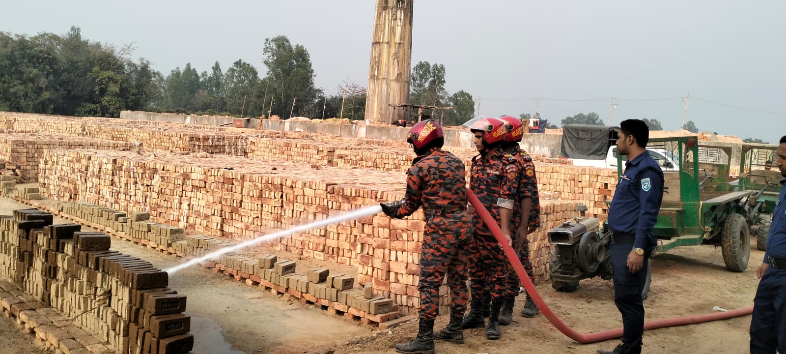 ঘোড়াঘাটে দুটি ইট ভাটায় অভিযান, জরিমানা