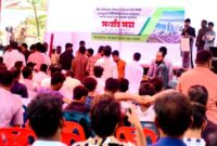 চীনের হাসপাতাল গাইবান্ধায় স্থাপনের দাবিতে ছাত্র জনতা 