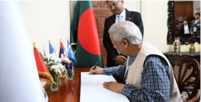 রোমে বাংলাদেশ হাউস পরিদর্শন প্রধান উপদেষ্টার