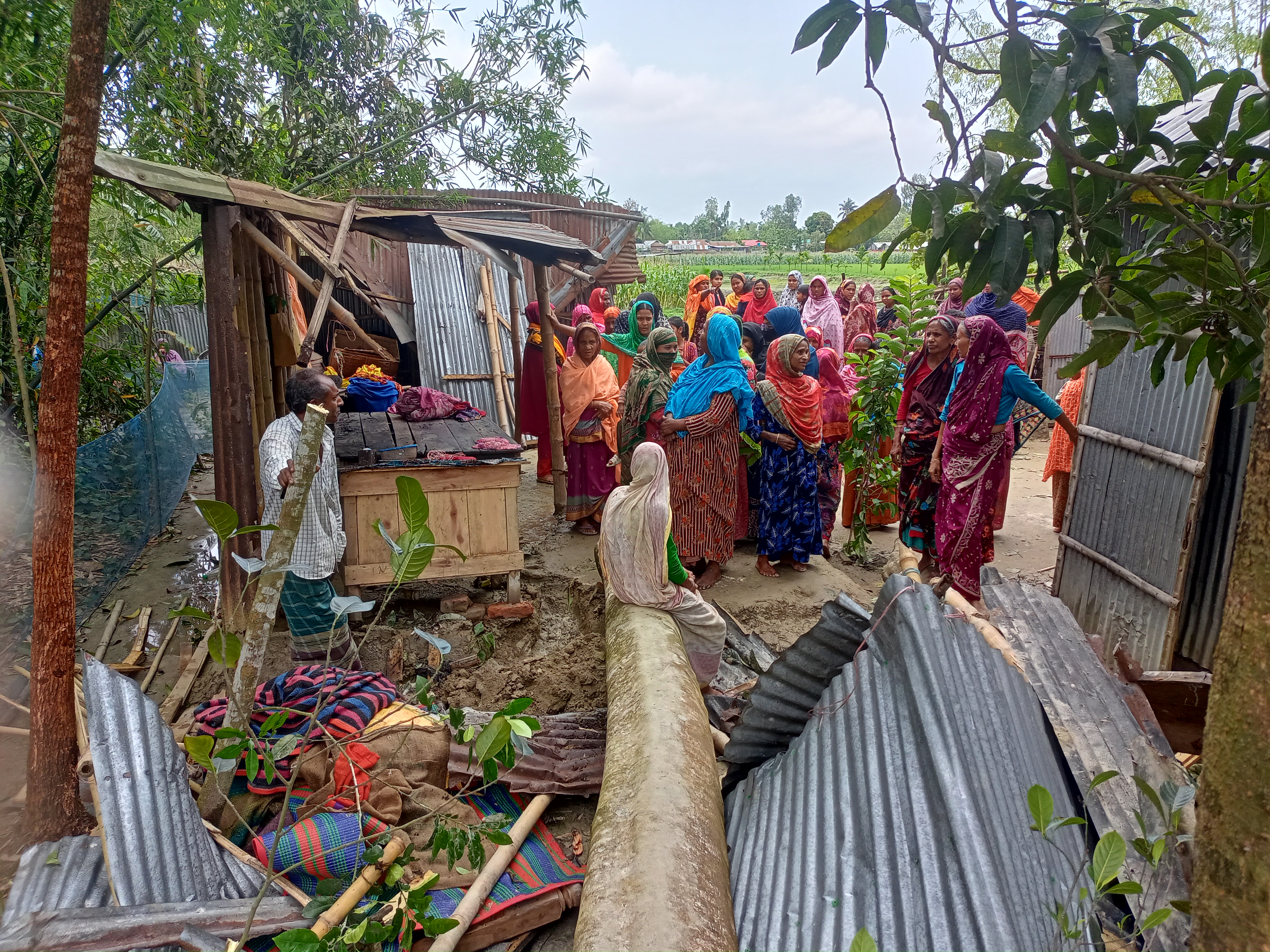 ফুলবাড়ীতে কালবৈশাখী ঝড়ে গাছ পড়ে একজনের মৃত্যু 