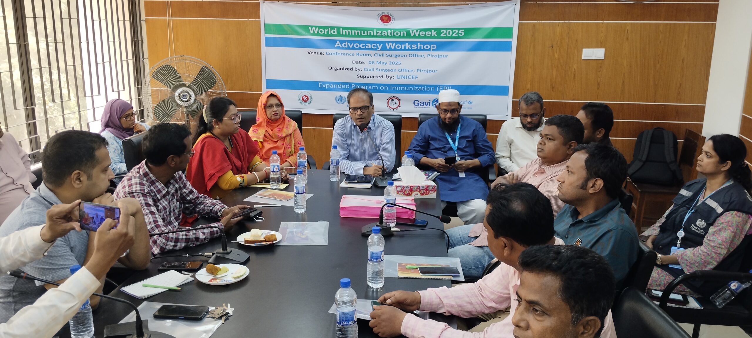 বিশ্ব টিকাদান সপ্তাহ উপলক্ষ্যে পিরোজপুরে এডভোকেসি সভা বিশ্ব টিকাদান সপ্তাহ উপলক্ষ্যে পিরোজপুরে এডভোকেসি সভা
